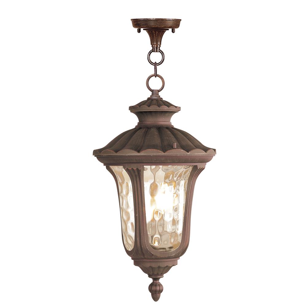 Livex Lighting 7658-58 Oxford Outdoor Chain Hang in Imperial Bronze 